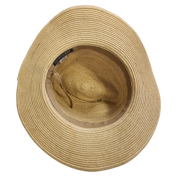 San Diego Hat Company Womens Fringed Brim Straw Hat One Size Adjustable Tan - Picture 6 of 8